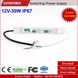 Constant Voltage 12V 30W LED Waterproof Switching Power Supply IP67