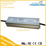 320W Outdoor Programmable Cc CV LED Driver with 0-10V Dimming