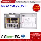 12V 3A 4CH Output CCTV Camera Switching Power Supply