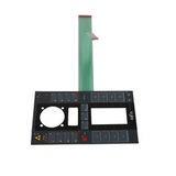 6 Key Zip Metal Dome Waterproof Membrane Switch with 3m Adhesive Transparent Window