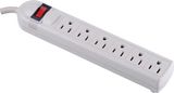 6 Outlets Surge Protector Power Strip, Power Cord--90j