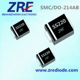 2A Schottky Barrier Rectifier Diode Ss22 Thru Ss220 SMC-Do/214ab Package