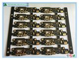 Gold Plating Fr4 2layer PCB Board with Black Soldermask