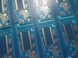 Electronics PCB Copper Board 1 Oz 2 Layer with Blue Soldermask