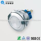 28mm 1no Nc/2no 2nc Resetable Self-Locking Flat IP67 Ik10 Push Button Switch