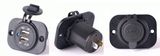 12V Dual USB Charger Power Adapter Outlet Car Cigarette Lighter Socket Splitter