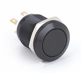 TUV UL 19mm Customized Black Color Aluminum Metal Momentary Push Button Switch