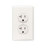20A 125V UL Approved 2 Pole 3 Wire Duplex Tamper Resistant Electrical Receptacle