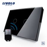 Livolo Remote Control Touch Glass Panel Wall Light Switch (VL-C302R-81/82)