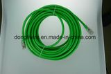 12/3 100' Transparent Outdoor Power Extension Cord with Lighted End