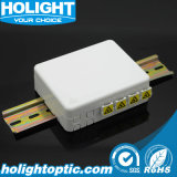 4 Ports FTTX DIN Face Plate