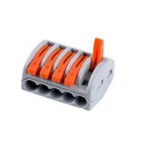 Wago 222-415 Universal Compact 5 Pin Conductor Terminal Block