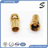 Golden Color Crimp Type F Connetor