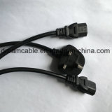 1.5m Black Bsi Approved UK Power Cord with IEC 320 C13