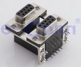 D-SUB Connector Stack 9*2 Right Angled PCB Use