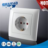 Schuko 1 Gang 2 Pin Wall Socket with Child Protection