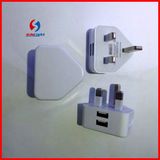 UK Plug 2 USB Charge for iPad /iPhone