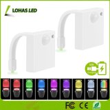 Color Changing Lighting Waterproof USB Rechargeable 1W Motion Sensor Toilet Night Light