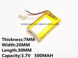 3.7V 500mAh 702030 Rechargeable Battery for DVD GPS PSP Bluetooth