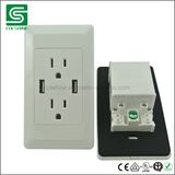 American Standard Duplex Electrical USB Wall Socket Outlet with ETL