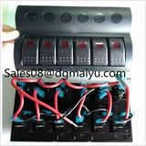 Af6 Gang LED Boat Caravan Circuit Rocker Switch Panel Auto Fuse Holders