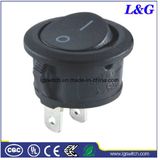 Power 16A 2 Position Round Button Rocker Switch for Appliances