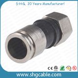 F Compression Connector for RF Coaxial Cable Rg59 RG6 Rg11 (F035)