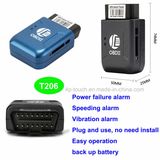 Anti-Theft Mini GPS OBD2 GPS Tracker with Speed Alarm T206