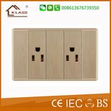 South American Standard Double 3pole Electrical Wall Sockets