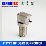 F Connector Female Through Hole Right Angle PCB Mount