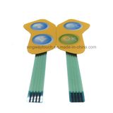 Two Button Membrane Switch with Metal Domes