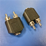 1RCA Female to 2RCA Male a/V Connector (A-032)