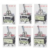 Three Pole Tpst 6 Pin on off on Toggle Switch 15A 250VAC