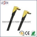 Right Angle HDMI Cable, 1.4V, 1080P, 3D