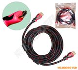 Suoer HDMI to HDMI Double Loop AV Cable (5M Braied Wire)