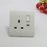Classic Series One Gang Switched Socket with Neon