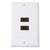 Dual for HDMI Connector Wall Plate 120 Type