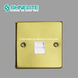 Stainless Steel 1 Gang Telephone Socket with Ce