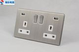 Popular UK 13A 2g Switched 3.1A USB Socket 1+2.1A USB Outlets