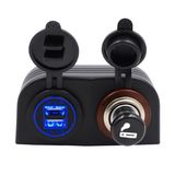 Dual 4.2A USB Charger 12V/24V Cigarette Lighter Socket