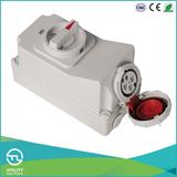 Multi-Current IP67 Female Socket with Switch and Mechanical Interlock