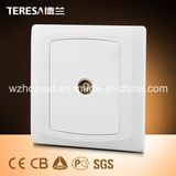 British Wall Single Outlet Coaxial Socket