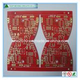 Fr-4 2 Layer Red Soldermask PCB with Immersion Gold