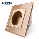 Livolo Certified Electrical Outlet Schuko Wall Socket (VL-C7C1FR-13)