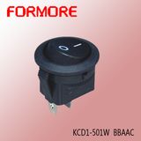 220V Neon Lamp Round Rocker Switch