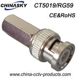 CCTV BNC Male Twist-on Connector for Rg59 Cable (CT5019/RG59)
