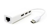 USB3.1 Type-C to 3xusb2.0+RJ45 LAN Adapter