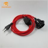 Ce Two Pin Plug Cord Set with Switch and Lampholder