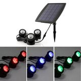 Color Changing Solar Powered RGB LED Lamp Landscape Spotlight Fish Tank Light