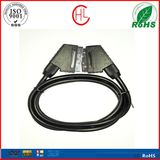 2015 Black Scart Cable for TV